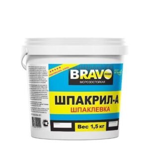Шпатлевка Шпакрил-А Bravo ведро 15 кг